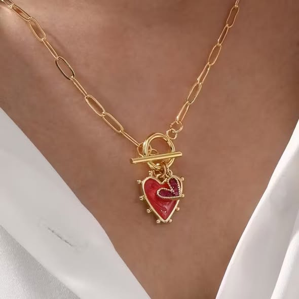 Double Heart Necklace