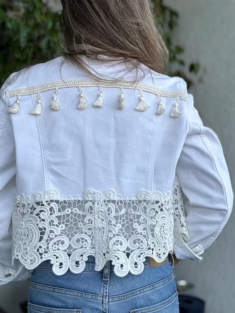 Lace Denim Jacket