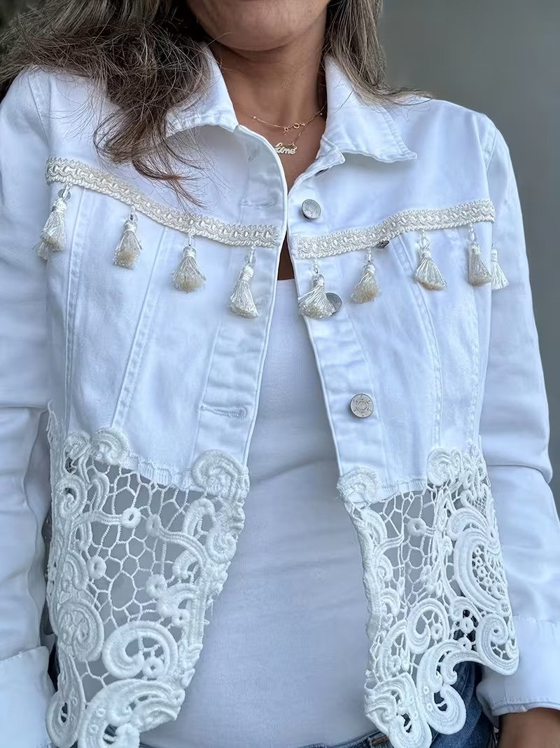 Lace Denim Jacket