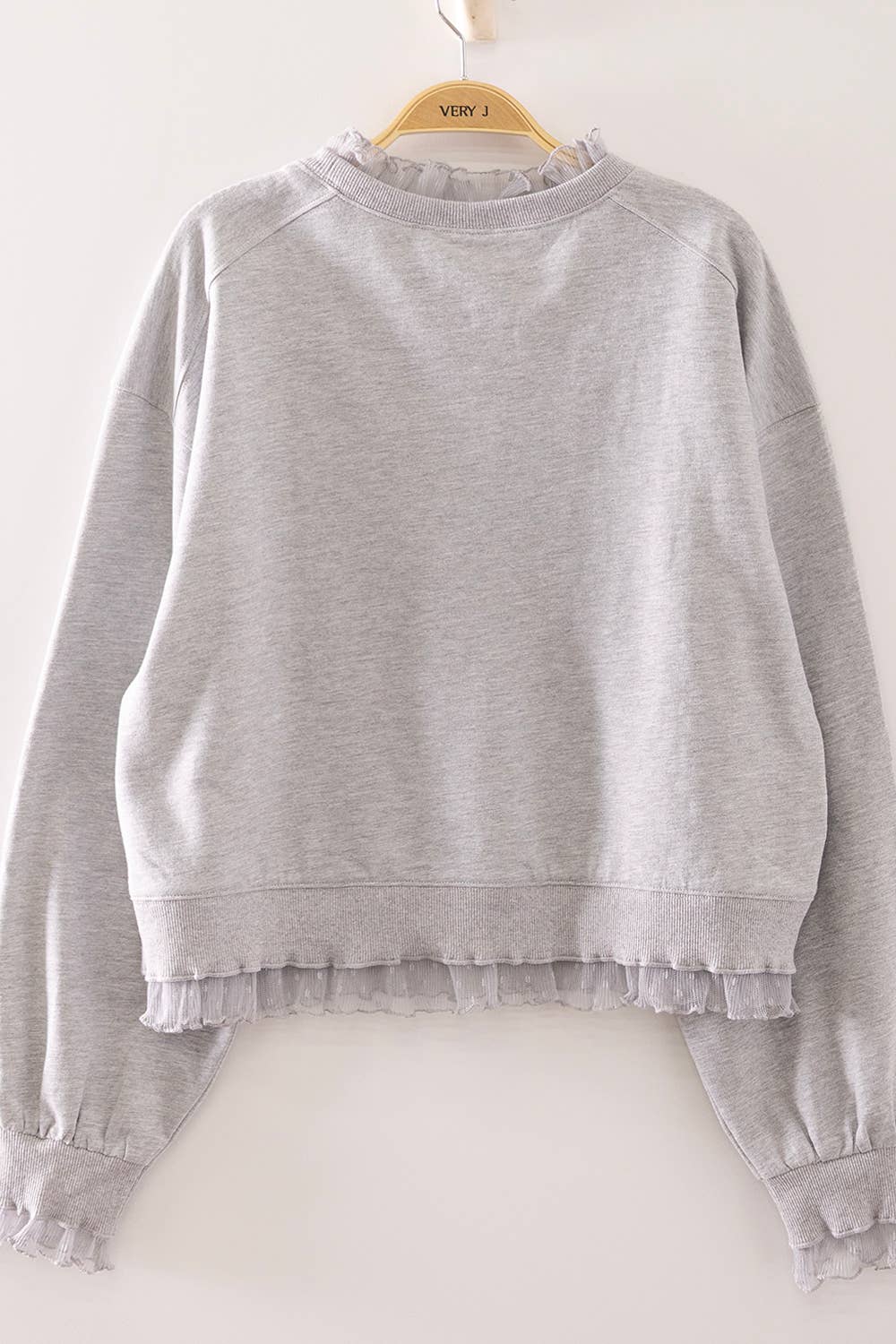 Lace Layered Sweatshirt