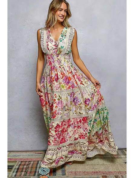 Floral Boho Maxi Dress
