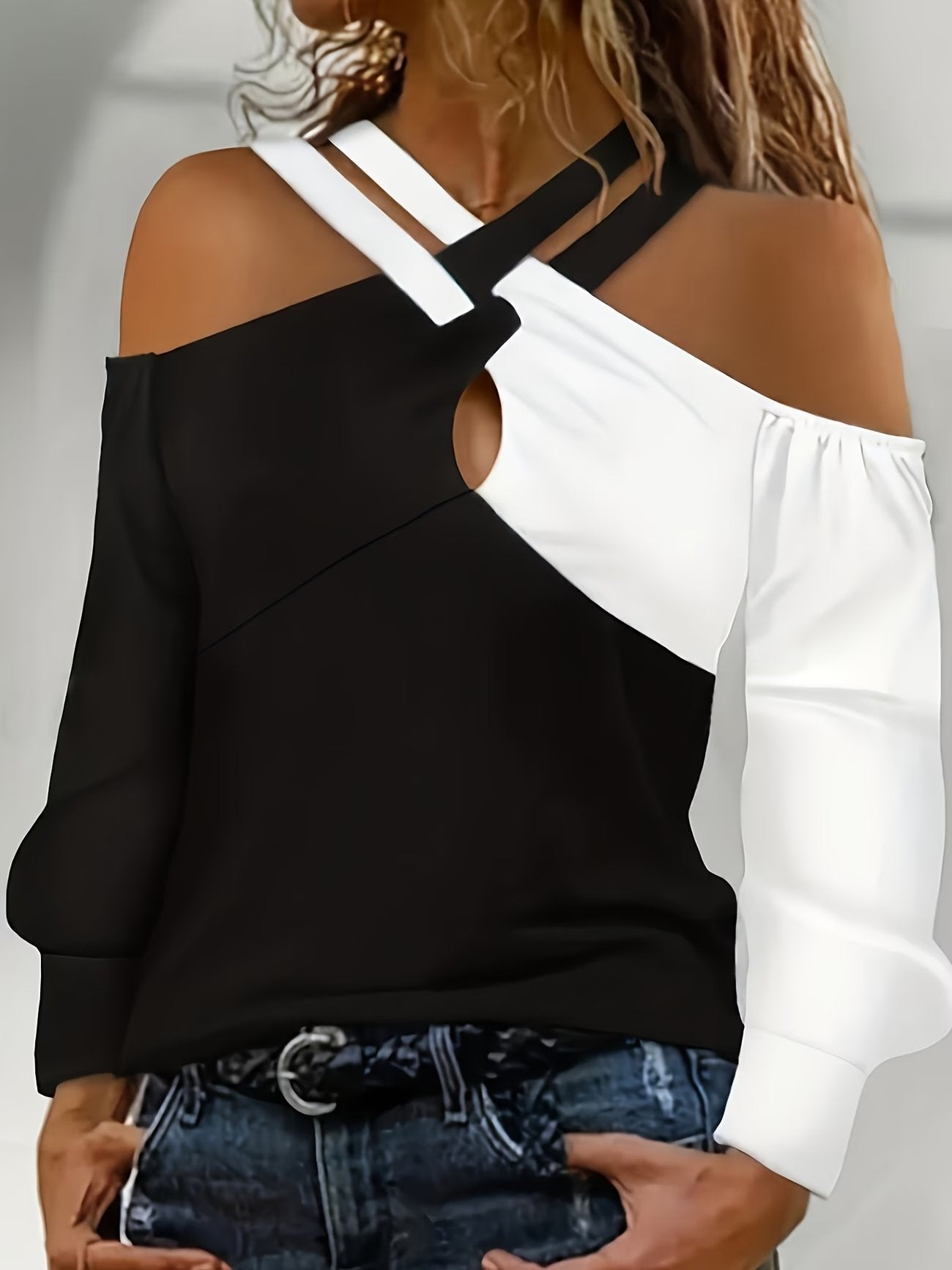 Criss Cross Neckline Top