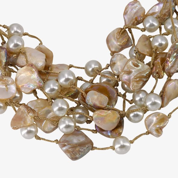 Shell And Pearl Necklace