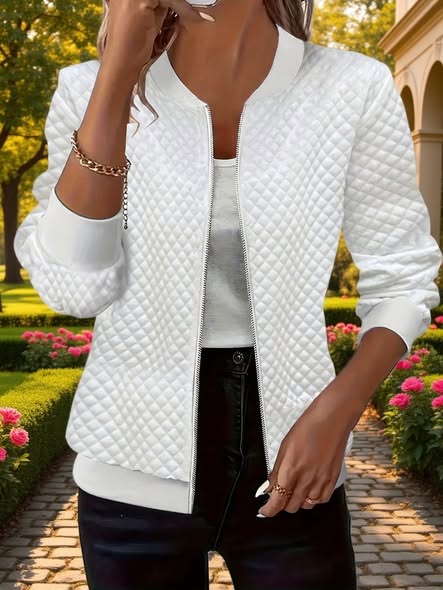 Quilted Bomber Jacket