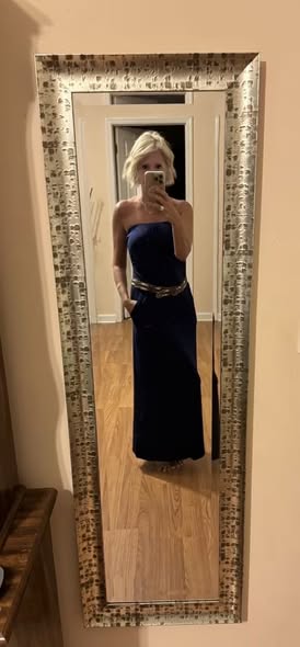 Strapless Flowing Maxi Dress