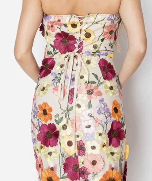 3D Embroidered Dress