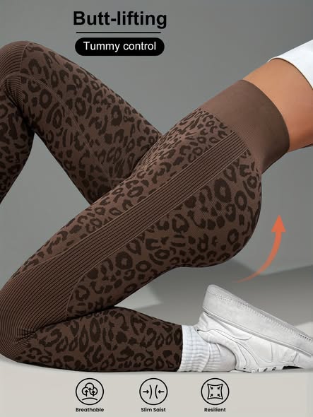 Tummy Control Leopard Leggings