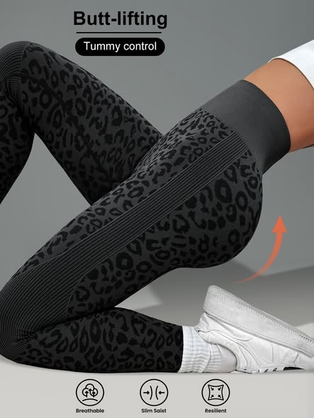 Tummy Control Leopard Leggings