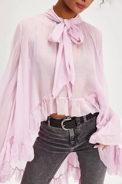 Sheer Pink Blouser
