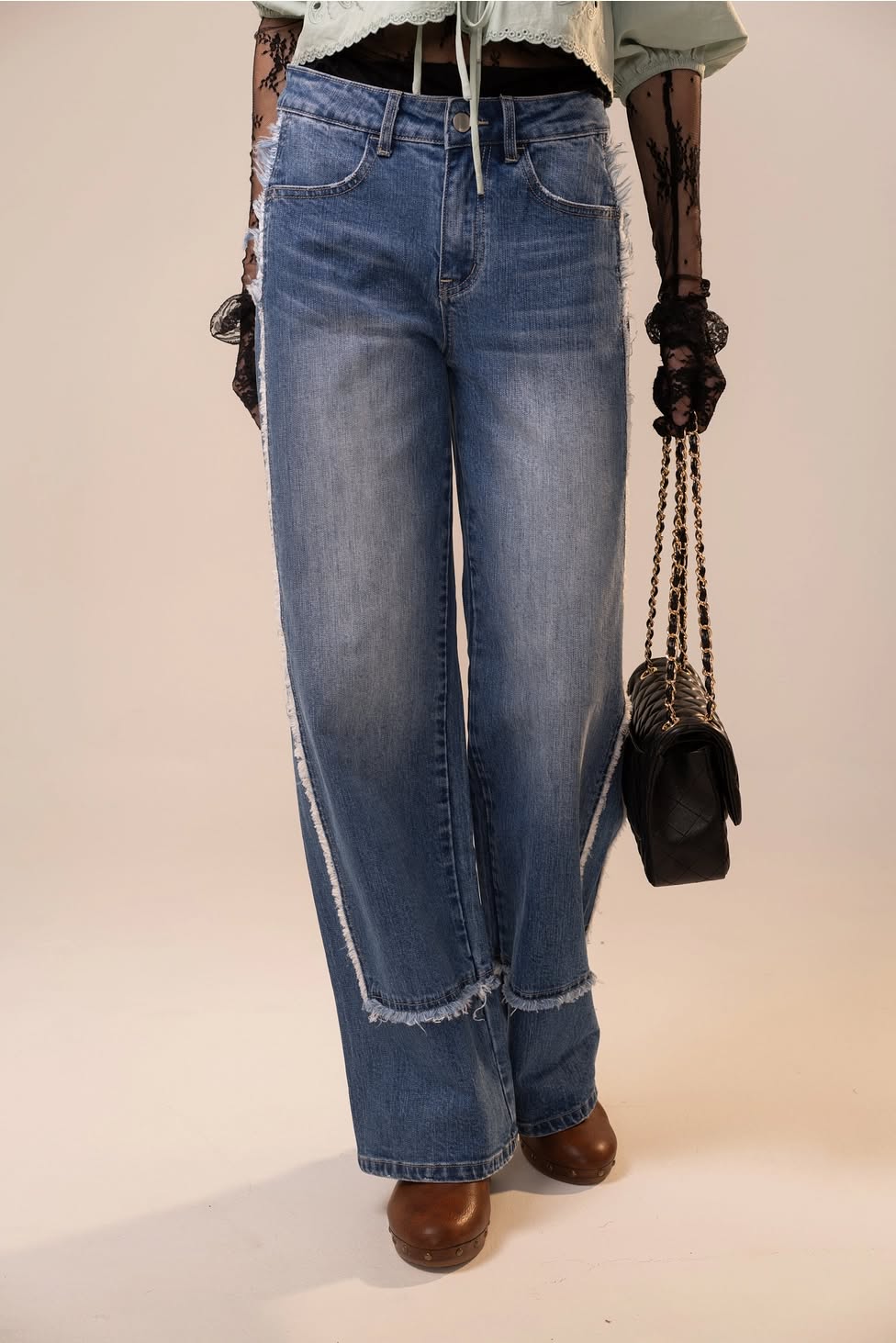 Frayed Cuff Jean
