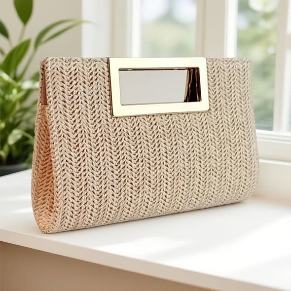 Straw Clutch Bag