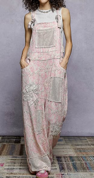 Vintage Patchwork  Overalls