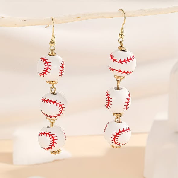 Cute Baseball Earrings