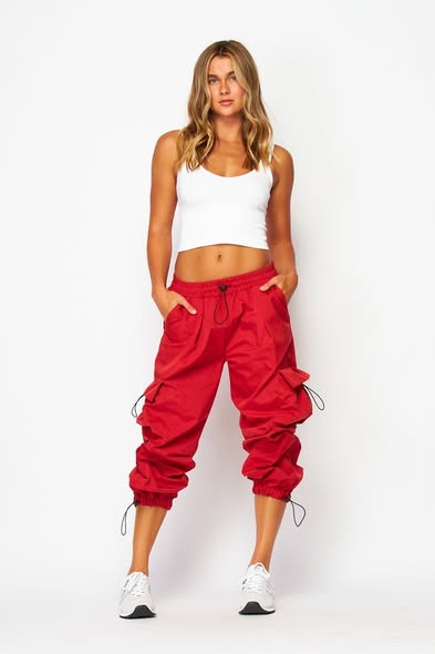 Rouched Cargo Joggers