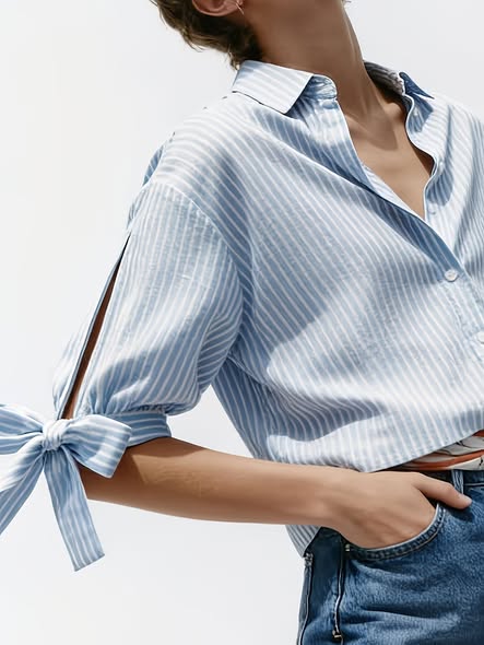 Bow Sleeve Bloiuse