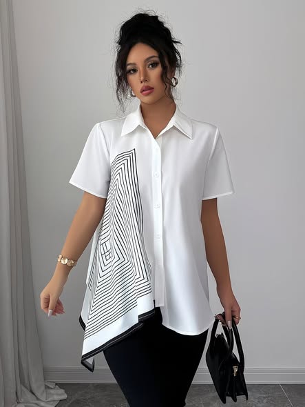 Scarf hem Blouse
