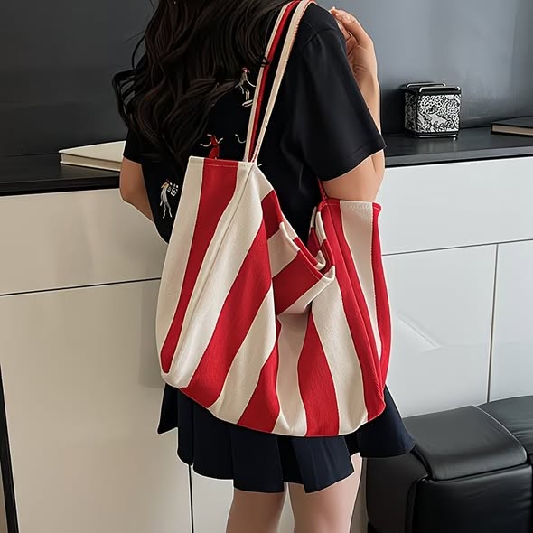 Stripe Canvas Bag