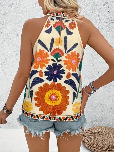 Boho Halter Top