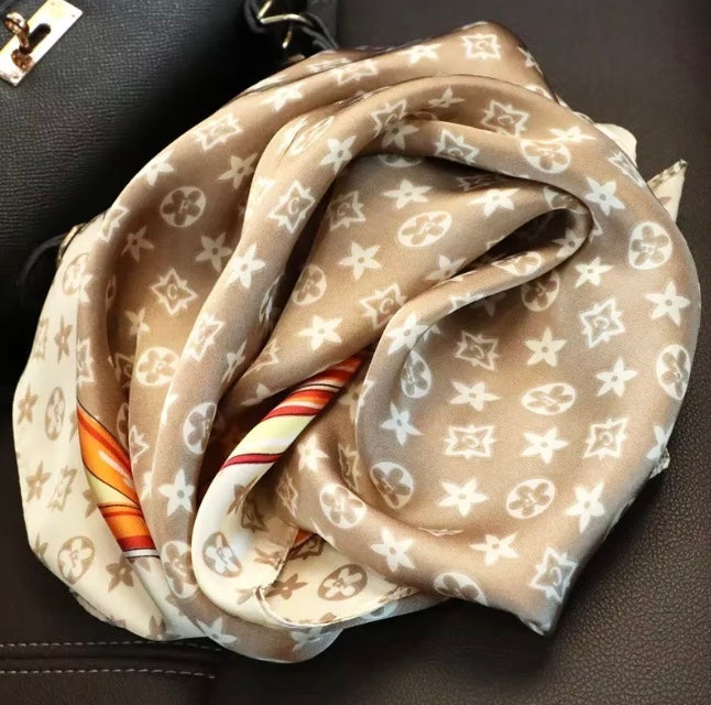 Printed Satin Scarf