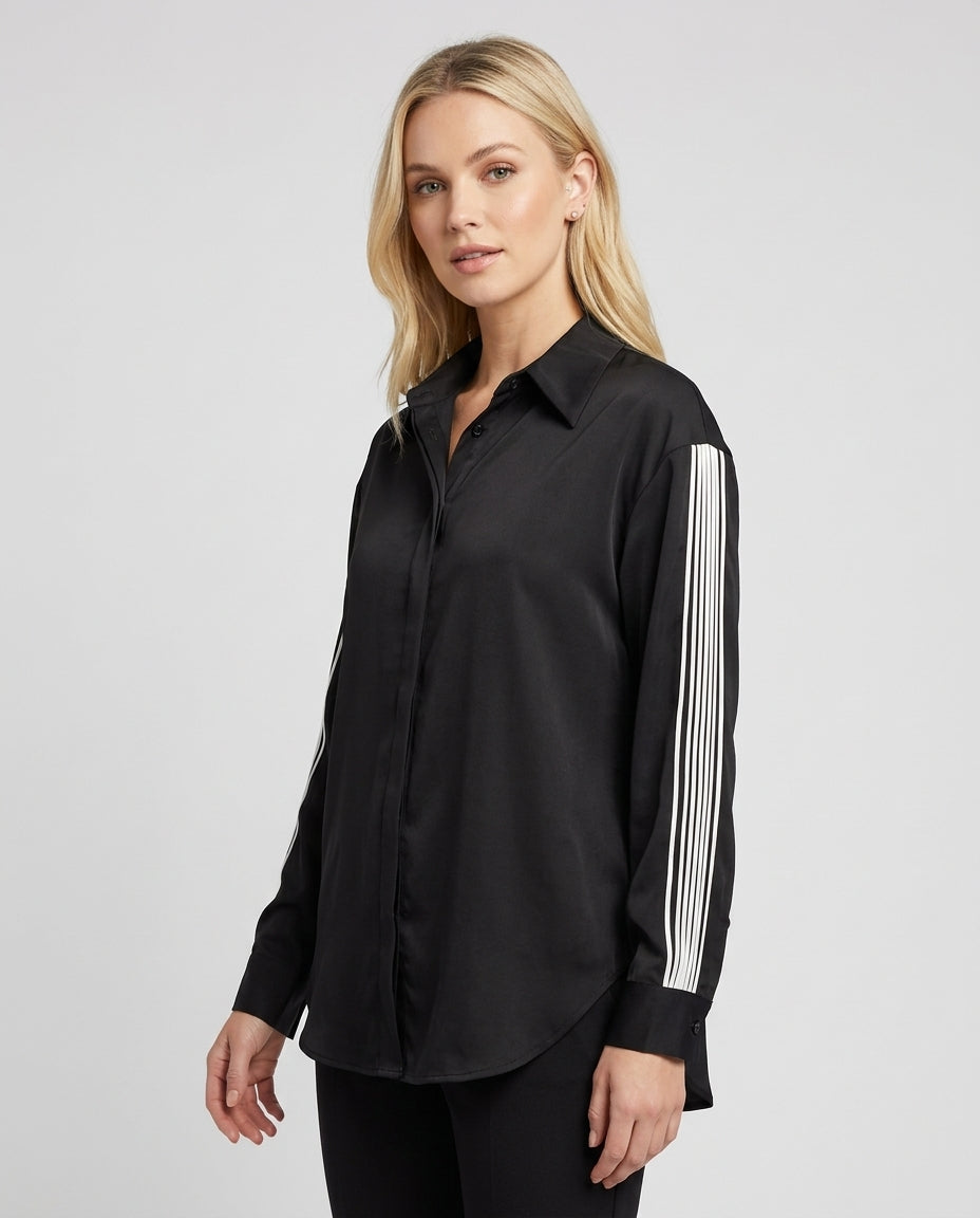 B/W Stripe Blouse