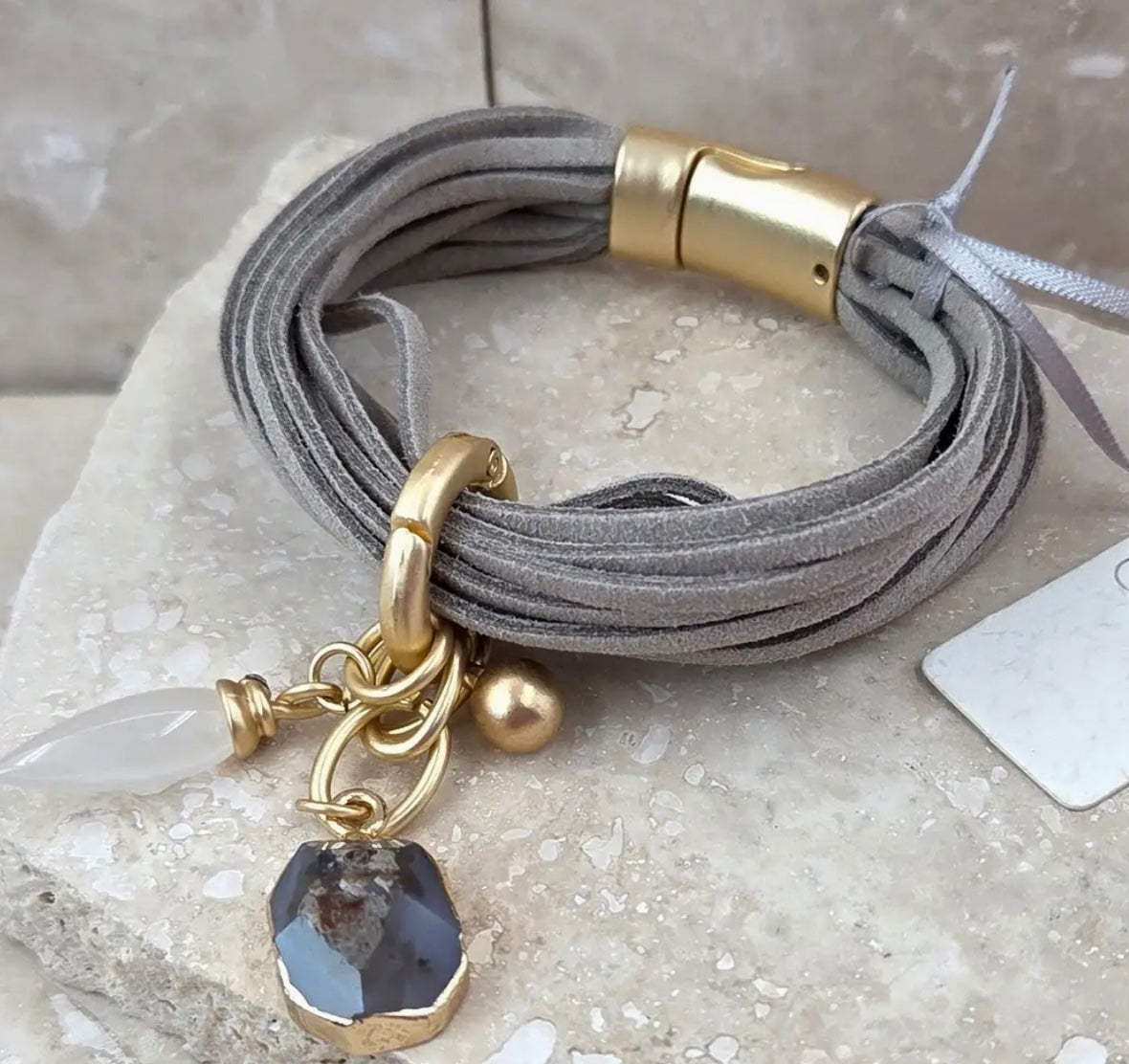 Stone Charm Bracelet