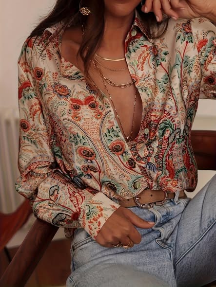 Boho Paisley Blouse