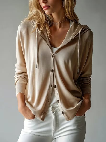 Lightweight Hoodie Cardi