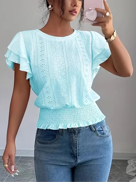 Flutter Sleeve Knit Top