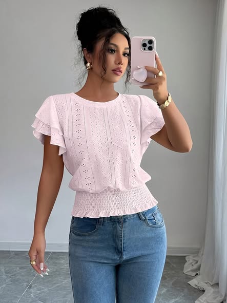 Flutter Sleeve Knit Top