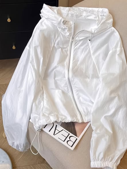 Nylon Windbreaker Jacket