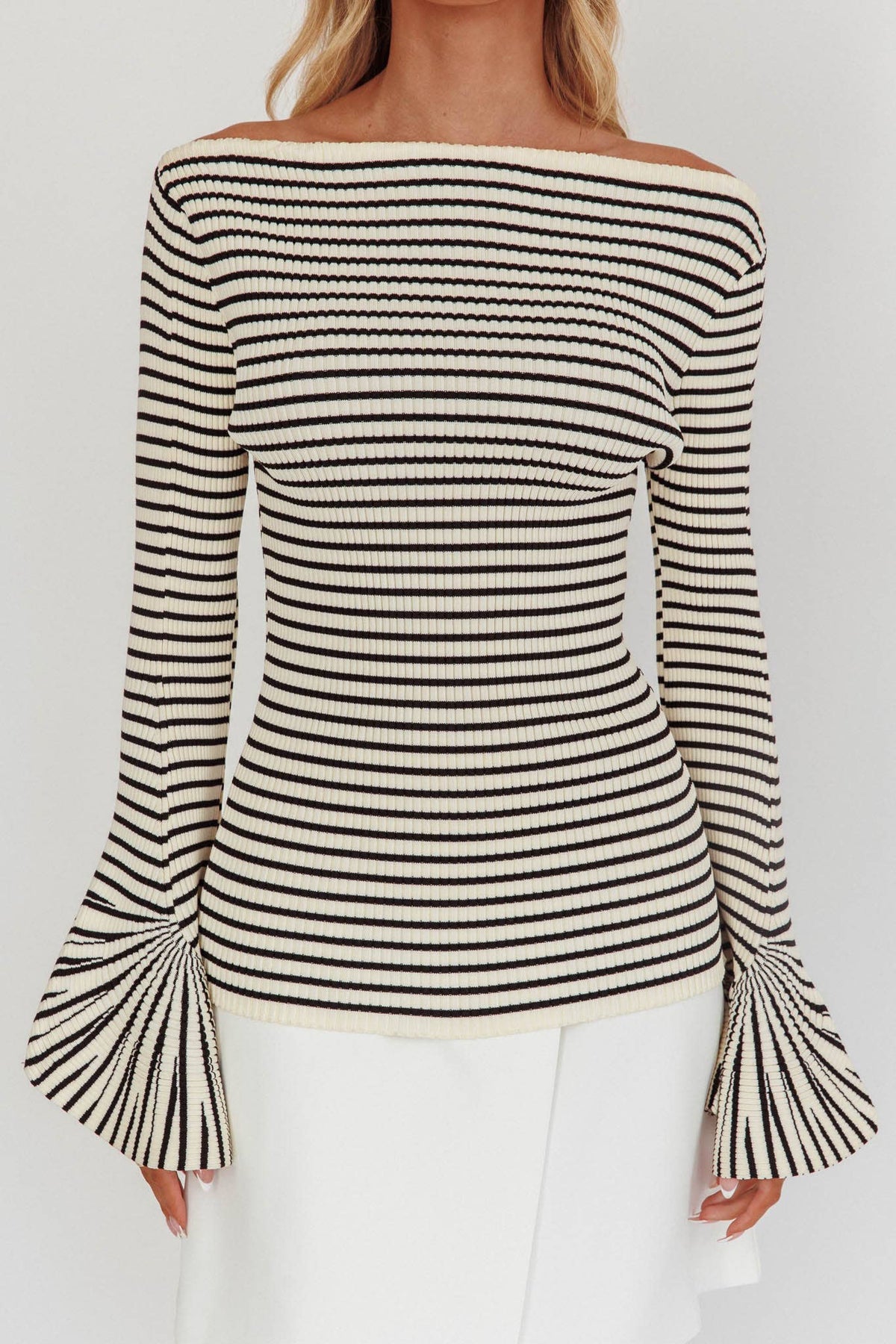 Black & White Striped Sweater