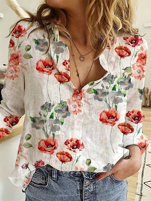 Poppy Floral Blouse