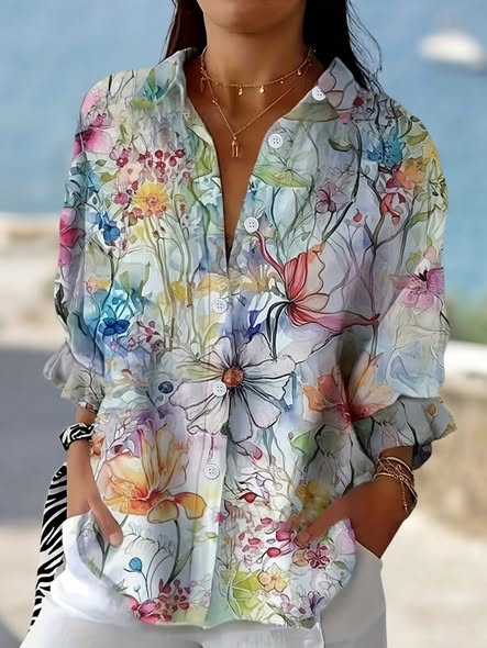 Wildflower Print Blouse