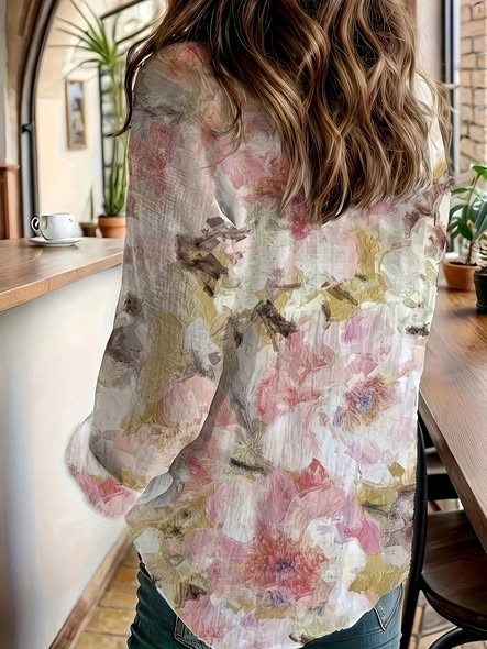 Water Color Painting Blouse