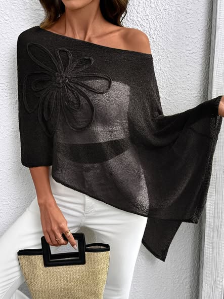 Asymmetric Hem Cape