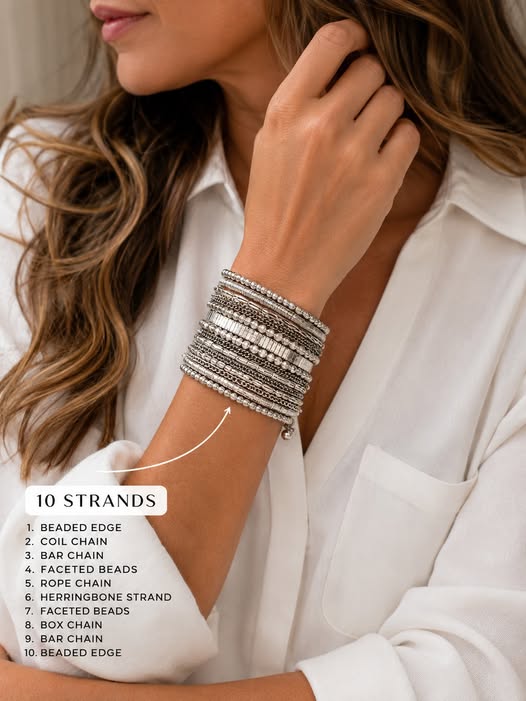 10 Strand Stack Bracelet