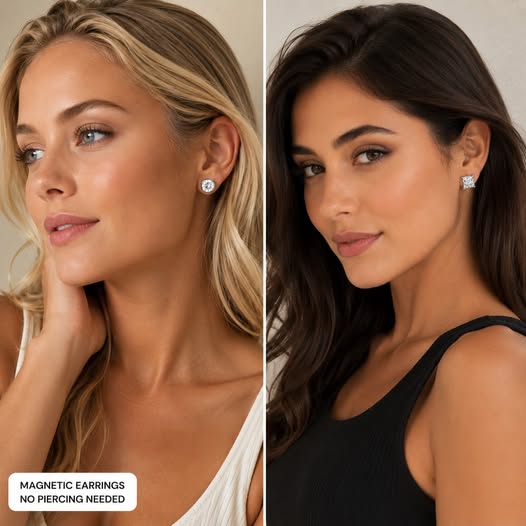Diamond Magnetic Earrings