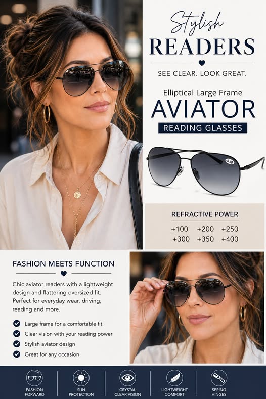 Reader Aviator Sunglasses