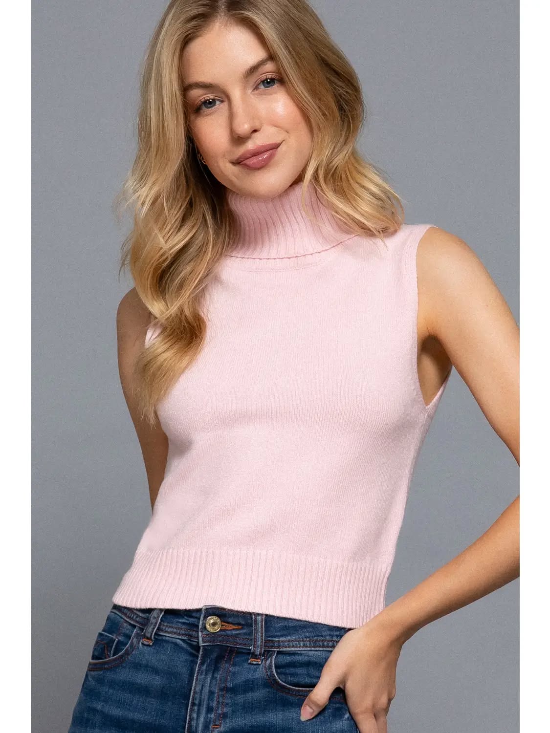 Sleeveless Turtleneck