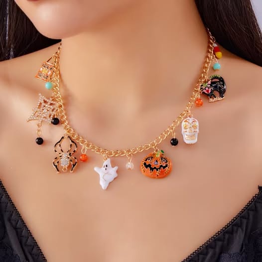 Halloween 7 Charm Necklace