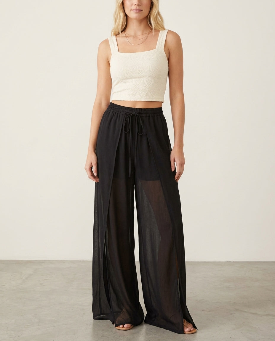 Sheer Wrap Pants