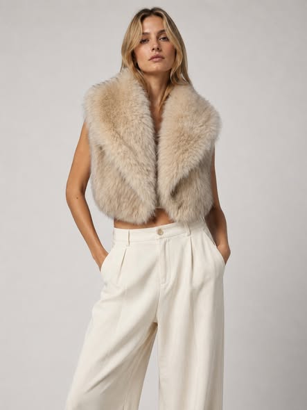 Little Lined Fur Vest