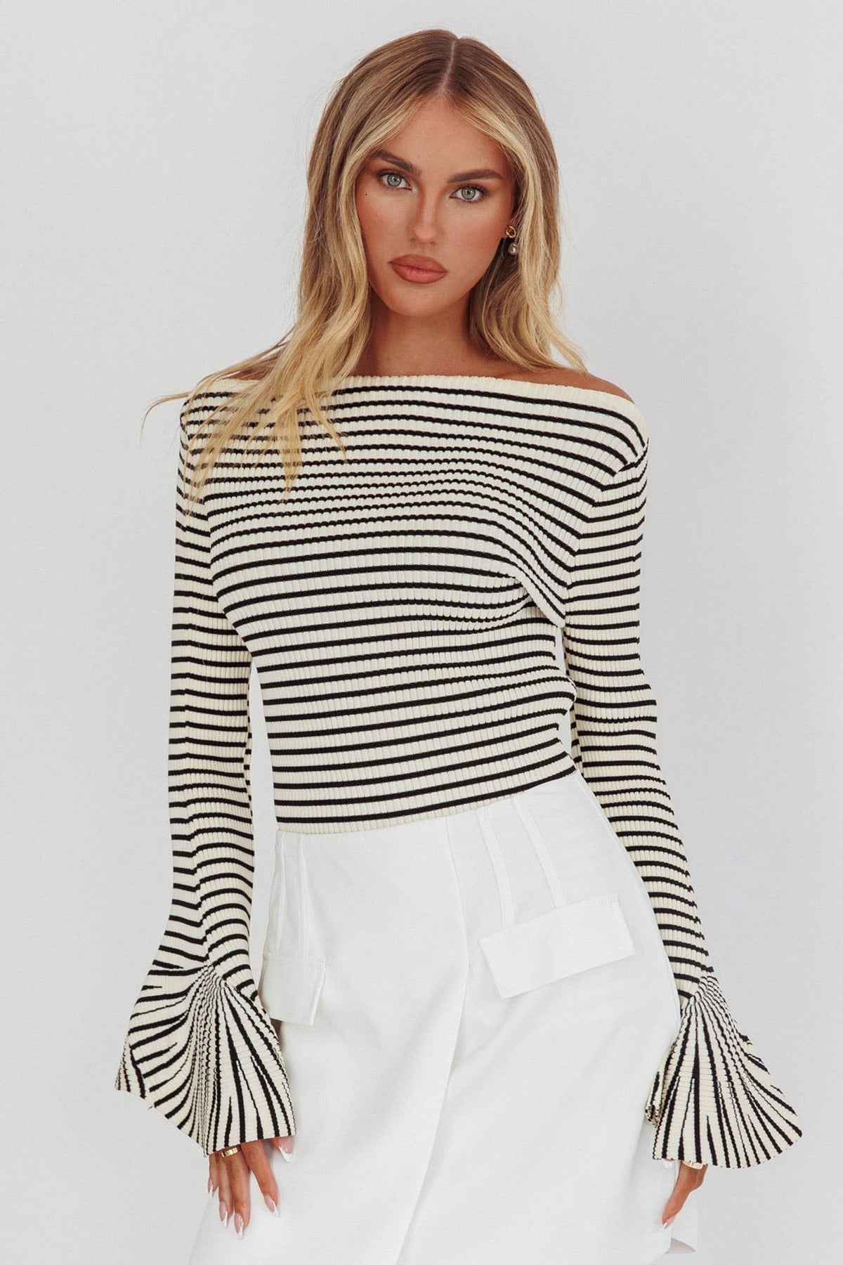 Black & White Striped Sweater