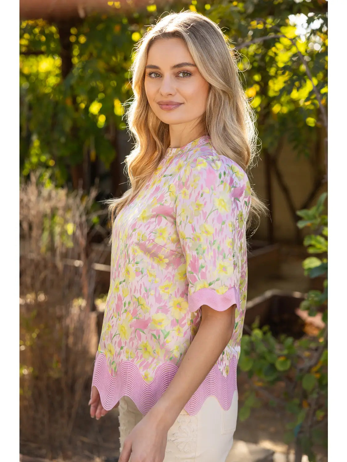 Pastel Floral Blouse