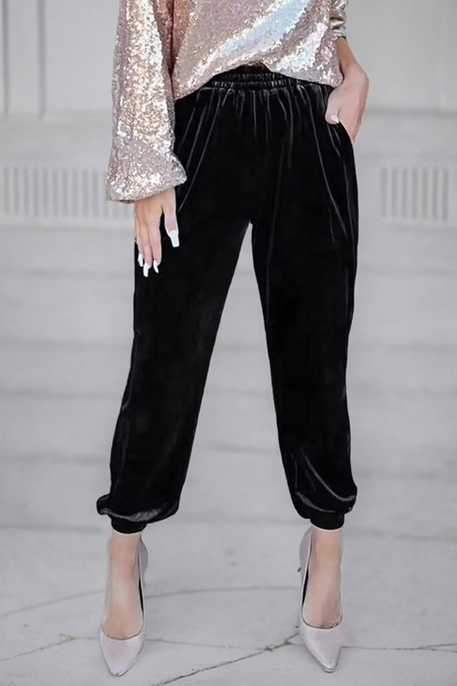 Velvet Pocket Joggers