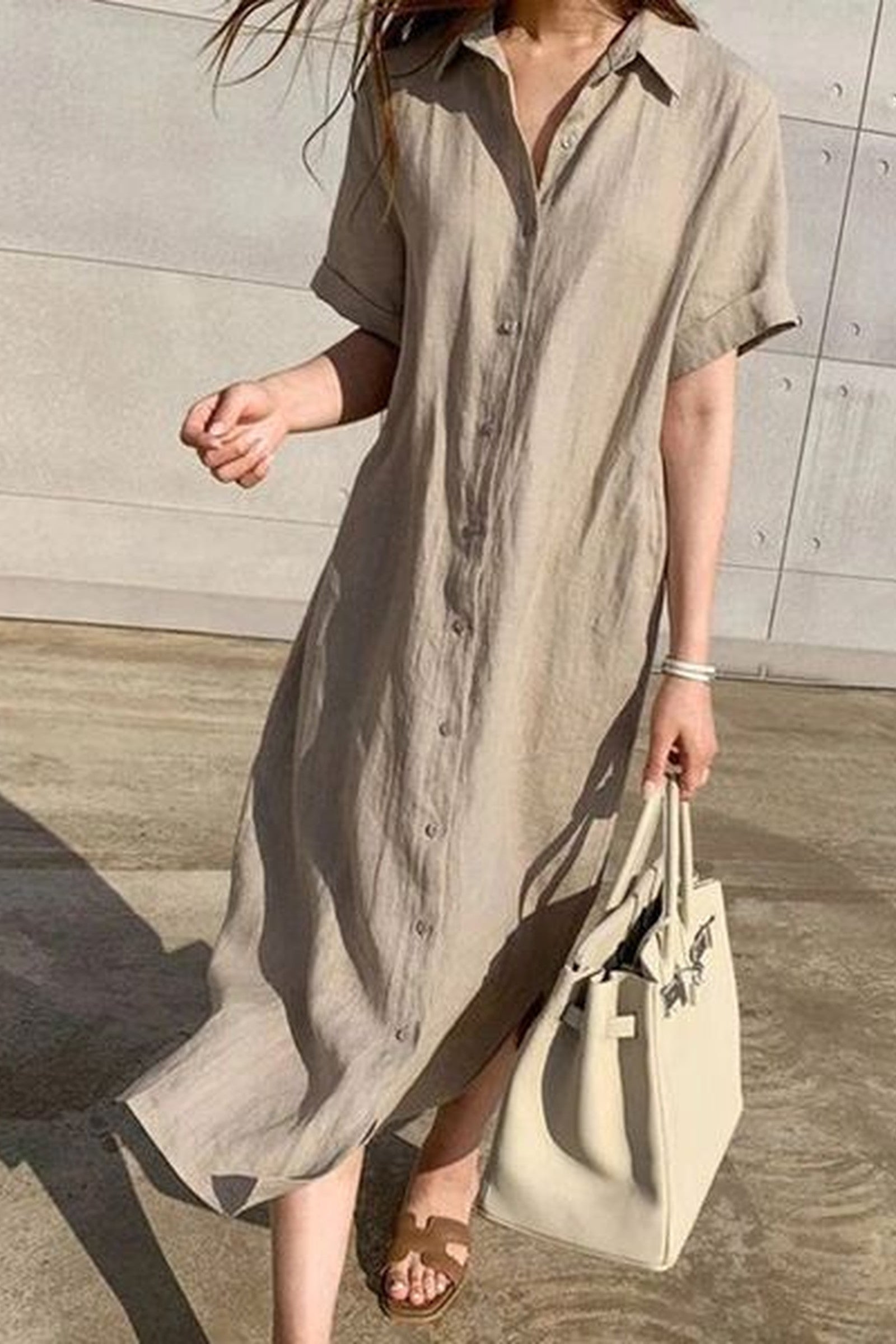 Cotton Shirt Dress