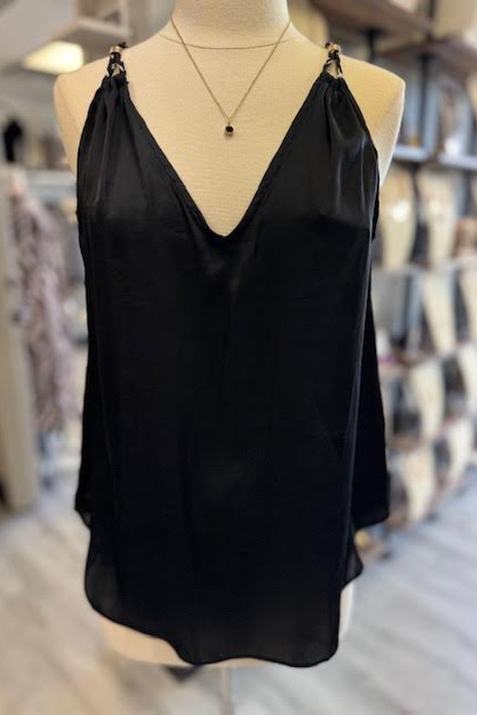 Double V Neck Top
