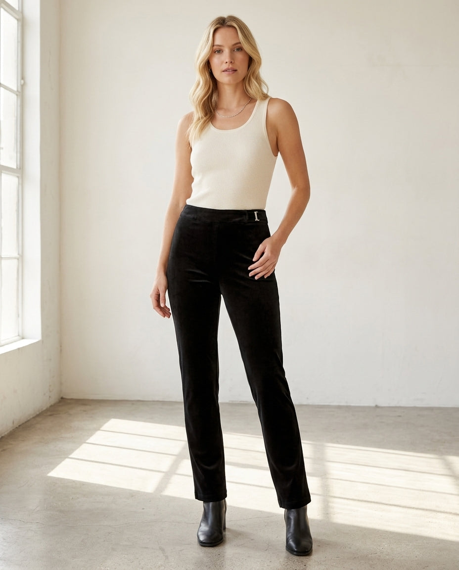 Stretch Velvet Pants
