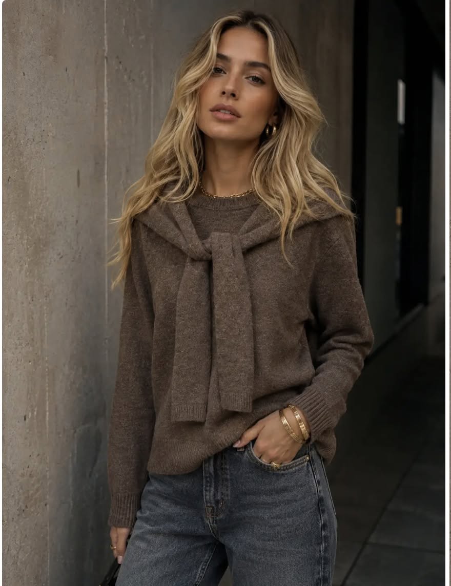 Tie Sweater