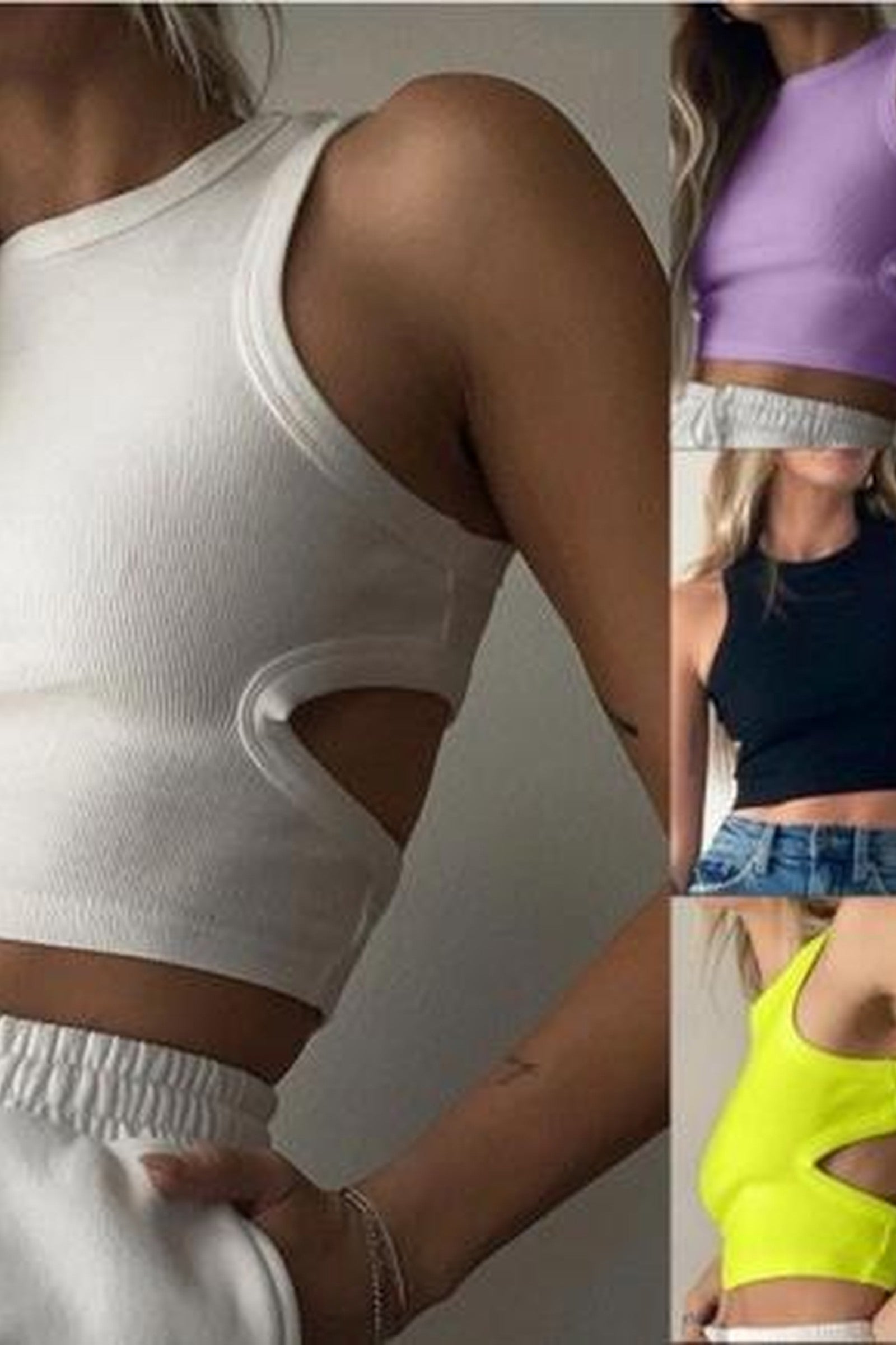 Cut Out Stretchy Tank